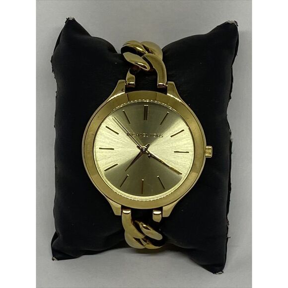 Michael Kors Slim Runway MK3222 Women's Stainless Steel Analog Dial Watch EY186 - Picture 1 of 10